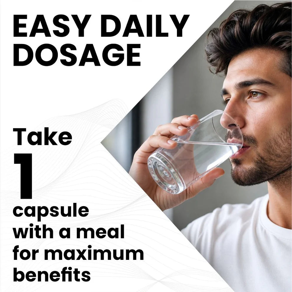 Raskam Men's Performance Booster 60 - Capsules - Improve Muscle Strength & Performance, Boost Energy for Men