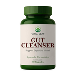 Vital Leaf Gut Cleanser Capsules – Ayurvedic Capsules with Triphala, Senna, Amaltas & Tivrat – Herbal Digestive Support Formula – 60 Plant-Based Capsules