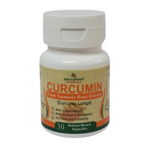 Deep Ayurveda Curcumin from Turmeric Root Extract Based Capsule