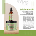 Mielle Bundle Rosemary Mint Scalp & Hair Strengthening Oil 59 ML & Rosemary Mint Strengthening Hair Masque 340 Gram