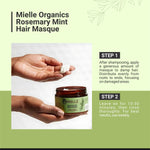 Mielle Rosemary Mint Strengthening Hair Masque, Essential Oil & Biotin Deep Treatment, Miracle Repair for Dry, Damaged, & Frizzy Hair 340gm,1 Count