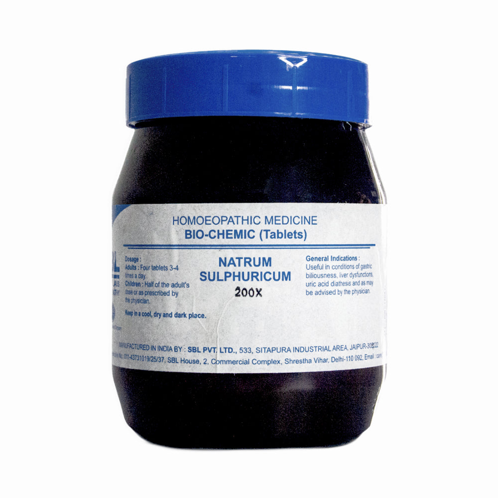 SBL Natrum Sulphurica Biochemic Tablet 200X - 450gm