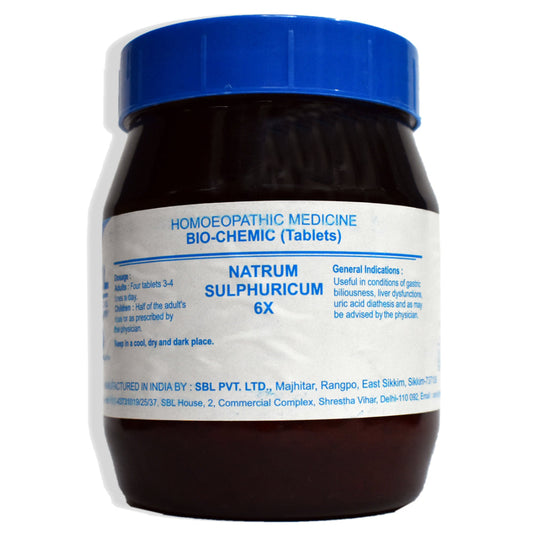 SBL Natrum Sulphurica Biochemic Tablet 6X - 450gm