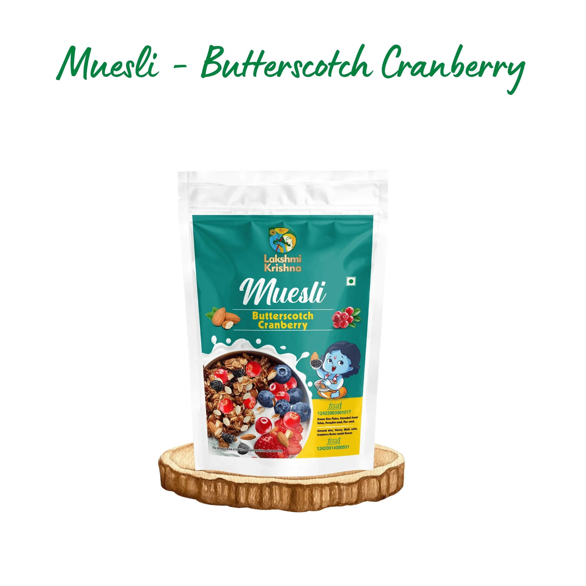 Lakshmi Krishna Naturals Butterscotch Cranberry Muesli 500g