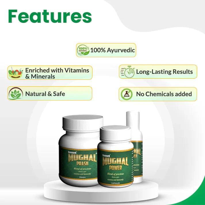 Deemark Mughal Prash - Ayurvedic Stamina Enhancer and Strength Booster for Men