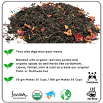 Radhikas Fine Teas Gut Helath Mukhwas Leaf - Promote Gut Health and Calm the Mind - 50gm