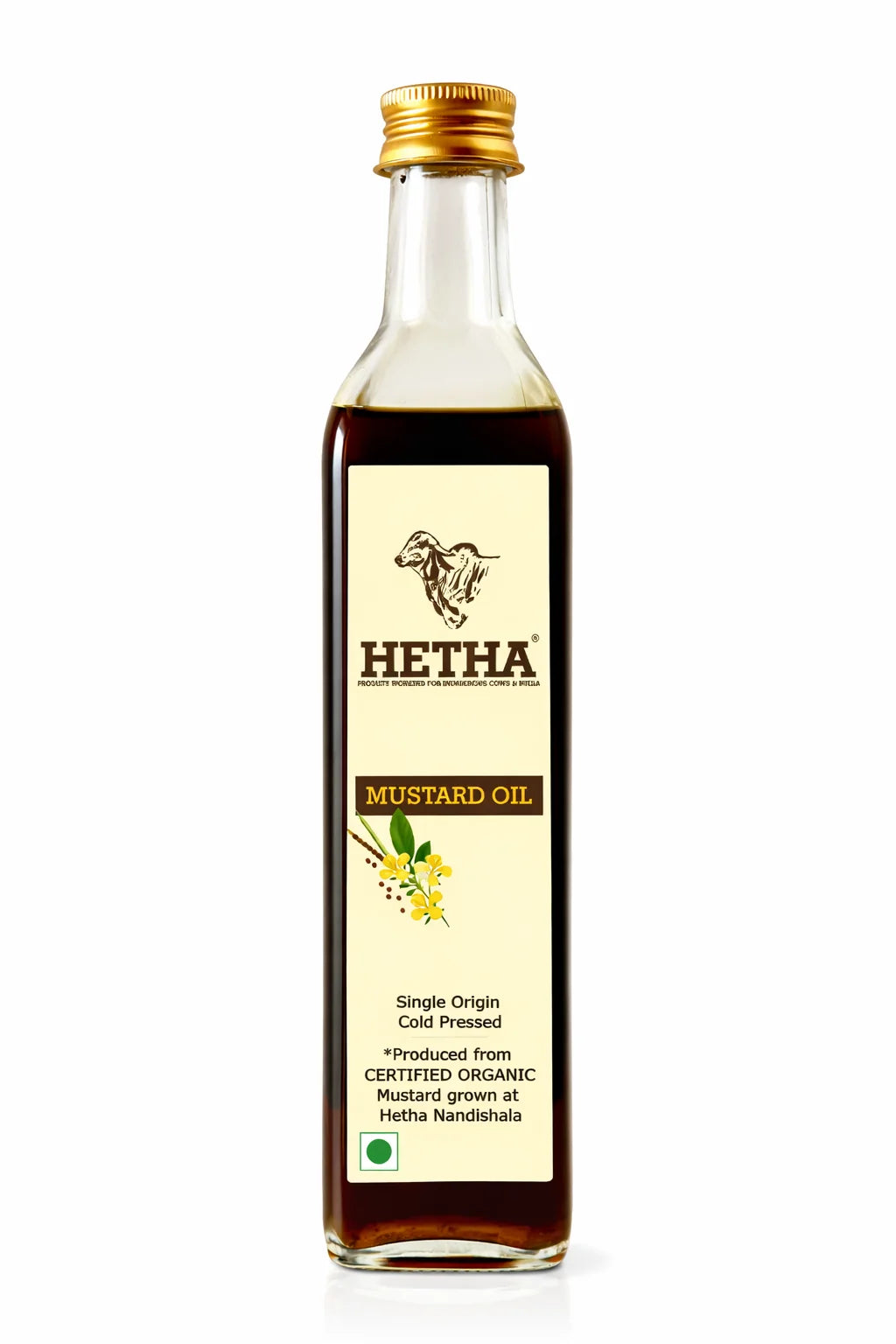 Hetha Black Mustard Oil - Single Origin | Cold Pressed - 1000ml (plastic)