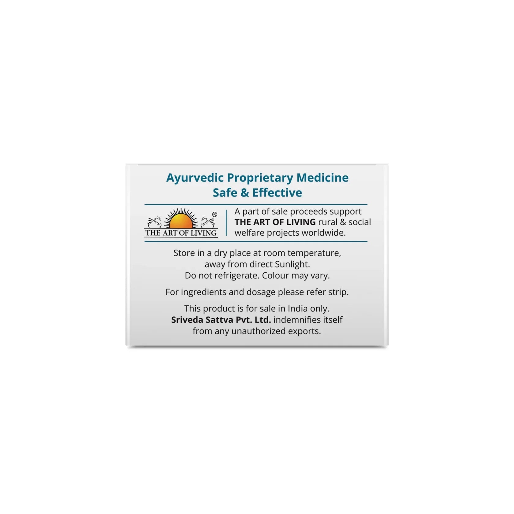Sri Sri Tattva NAOQ19 500mg Tablet | Anti-Viral & Anti-Inflammatory