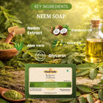 Kayee Ayurveda Neem Soap for Men & Women | Herbal Neem Bathing Soap for Deep Cleansing & Daily Body Care | Helps Remove Dirt, Sweat & Excess Oil | Fresh, Clean & Refreshed Looking Skin