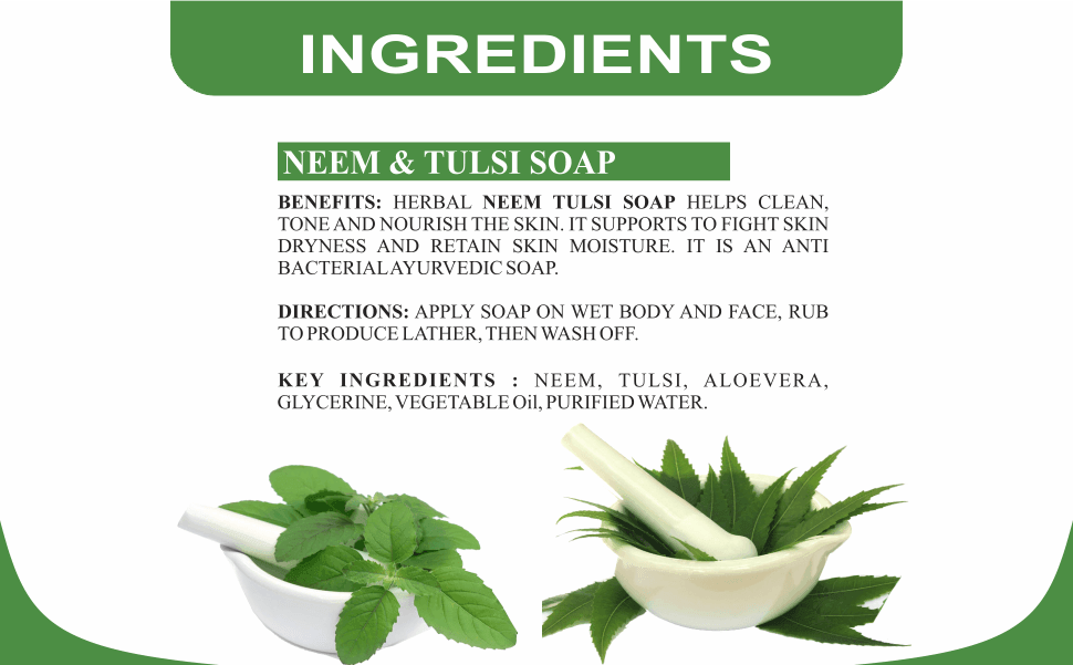 Khadi Care Herbal Neem Tulsi Soap - 125g
