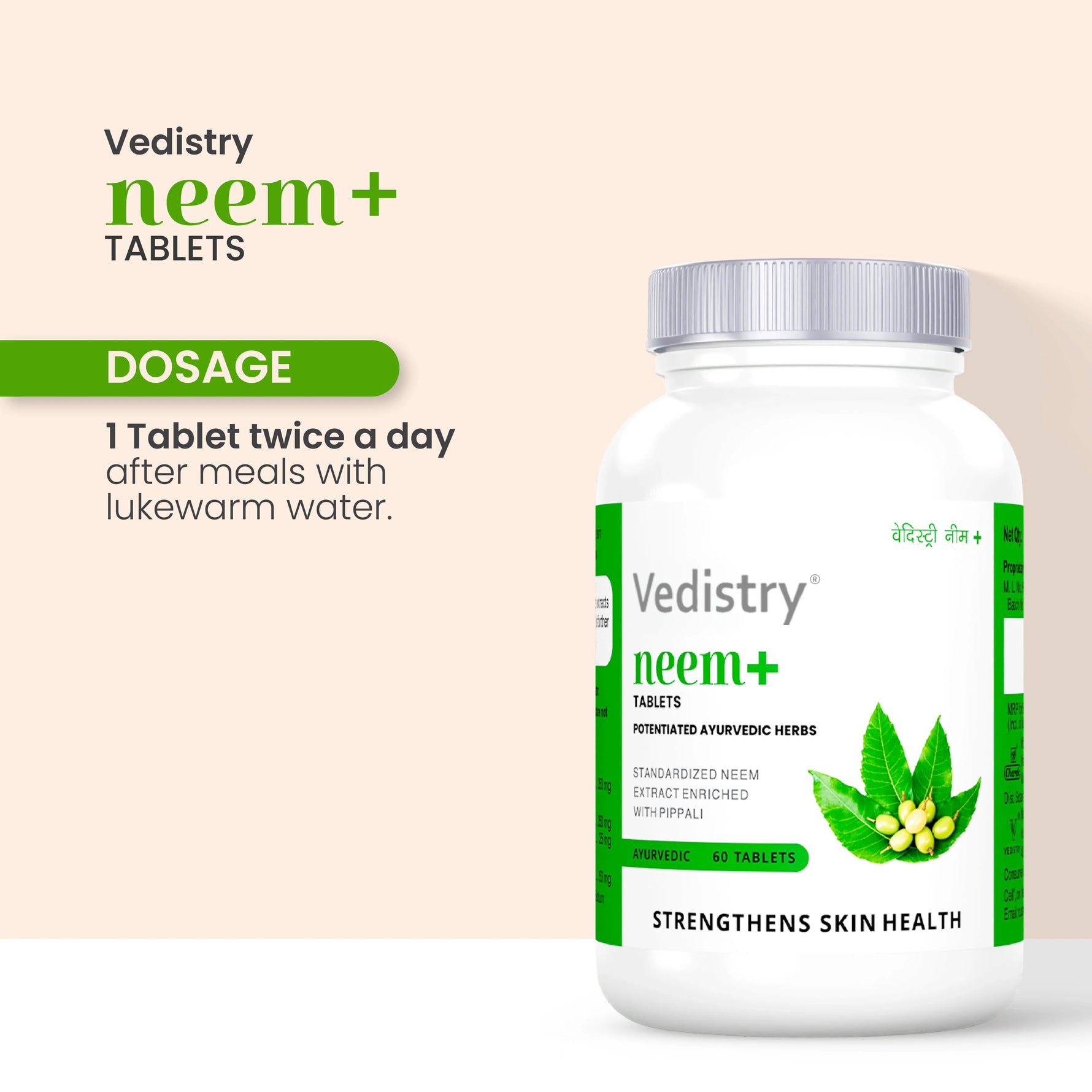 Vedistry Neem+ Tablets (60 Each)