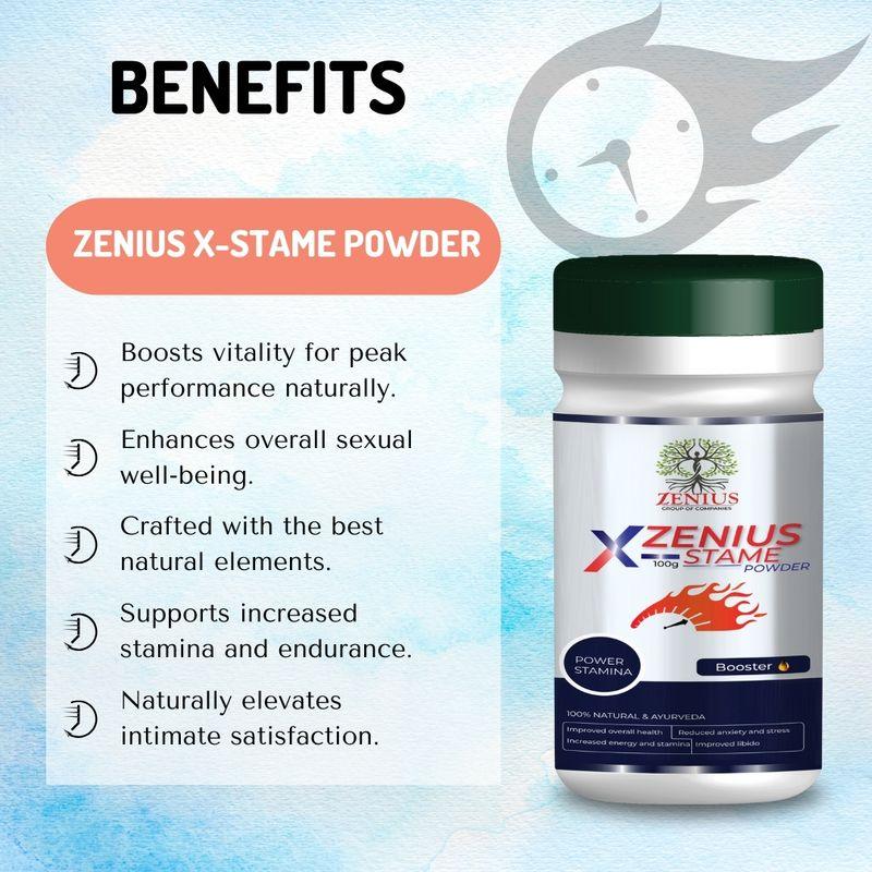 Zenius X-Stame Powder - Supplements for Sexual Health and Stamina Boosting - 100g Powder