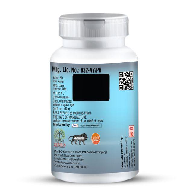 Zenius Max Up Capsules - Premature Ejaculation Capsules for Sexual Health and Stamina Boosting - 60 Capsules