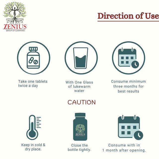 Zenius Garlic Tablets - Supplement for Heart Health, Detoxification, and Immune Boost - 60 Tablets