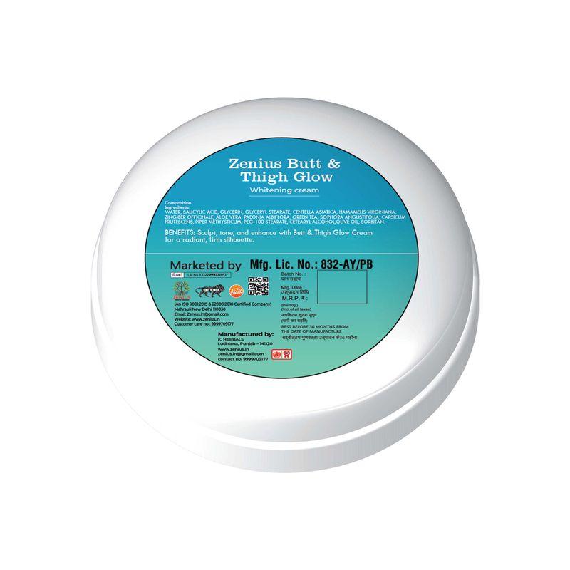 Zenius Butt & Thigh Grow Cream - Hips, Thighs Whitening Cream for Buttocks & Thigh Brightening - 50ml Cream