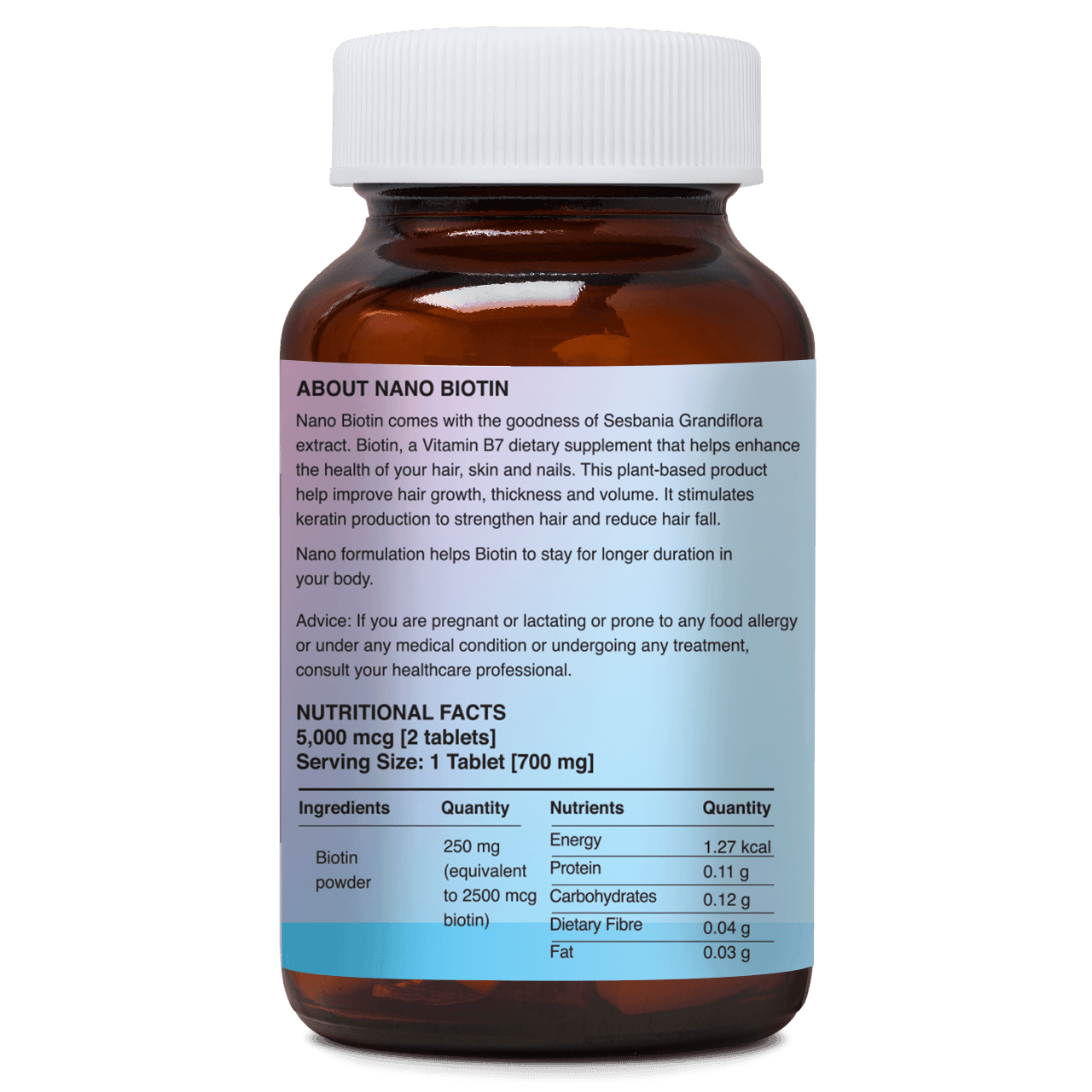 Zeroharm Sciences Nano Biotin Veg Tablet