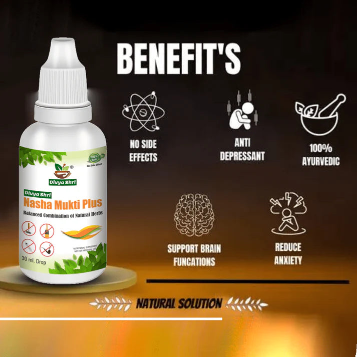 Divyashri Wellness Nasha Mukti Plus Liquid Drops | Trial Package – 1 Bottle