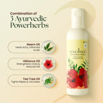 Moha: Anti-Dandruff Neem &amp; Hibiscus Shampoo - 200ml - High Azadirachtin Scalp Microbiome Balance