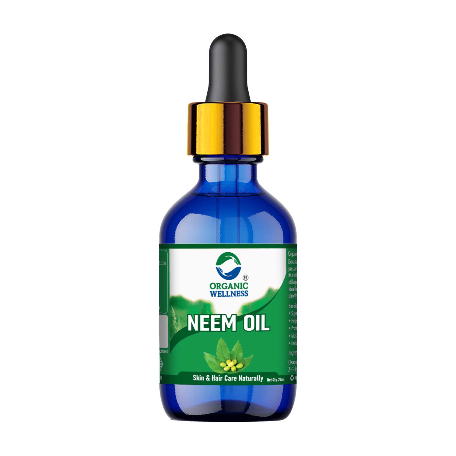 Organic Wellness Pure Cold-Pressed Neem Oil II Relieve Itching & Irritation - 20 ml