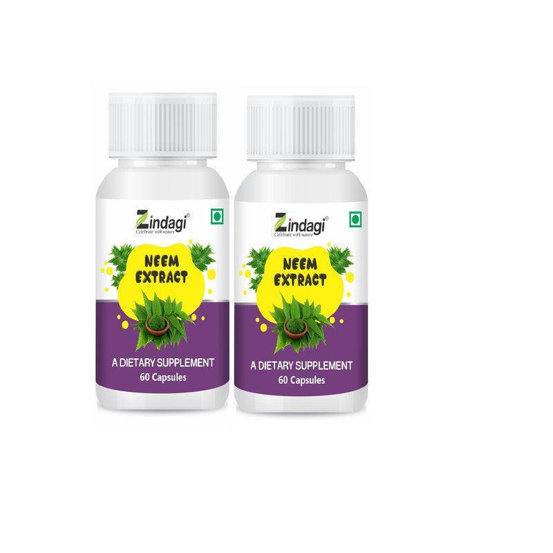 Zindagi Neem Extract Capsule - 60 Capsules (Pack of 5)
