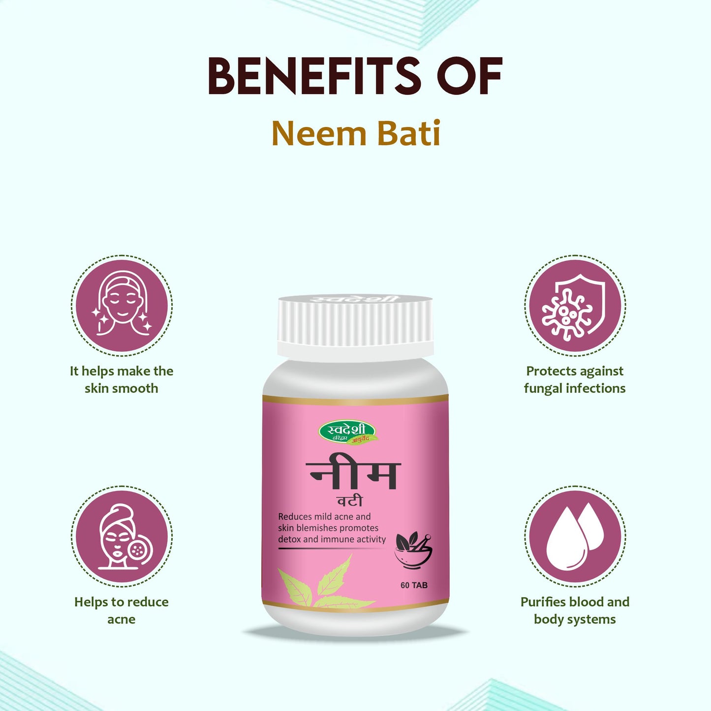 Swadeshi Neem Vati - 60 Tablets