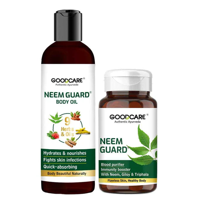 Goodcare Neem Purify Duo: Neem Guard Capsules & Oil