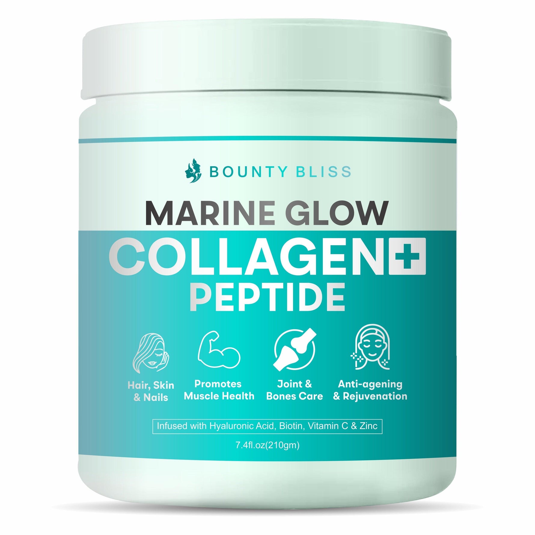 Bounty Bliss Marine Glow Collagen+ Peptides Powder - 210gm