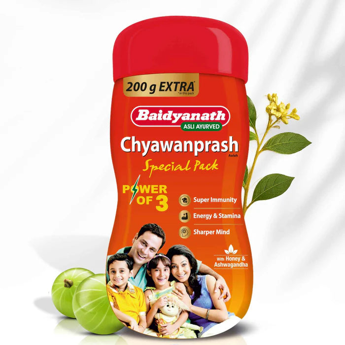 Baidyanath Chyawanprash Special Pack Immunity Booster | For Strength & Stamina - 1 KG+200 GM Extra