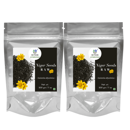 Nxtgen Ayurveda Niger Seeds Raw Guizotia abyssinica - 200 gms (Pack of 4)