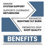 Raskam Night Shred Capsules | Advanced Night Time Fat Burner For Men Women | Natural Sleep | Appetite Suppressant | Powerful Thermogenic | Weight Loss Supplement -60 Capsules