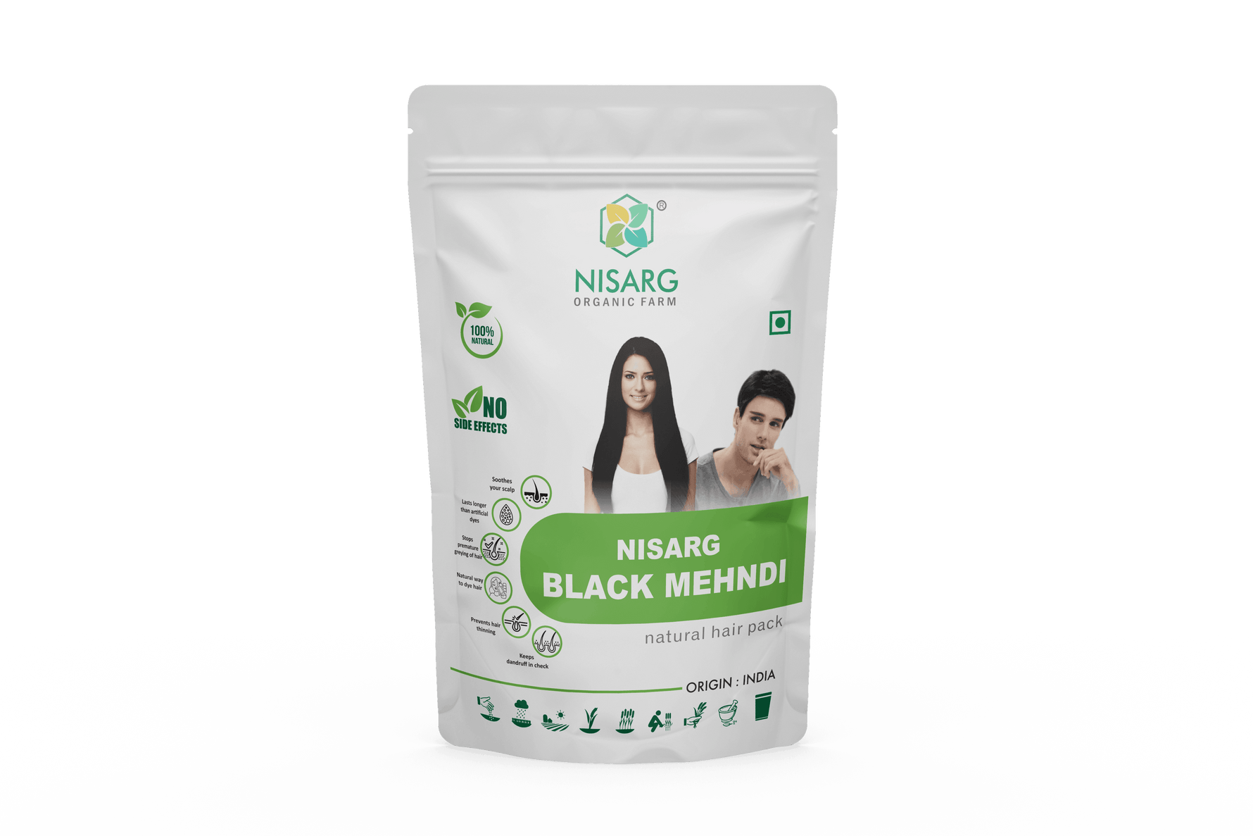 Nisarg Organic Farm Herbal Black Mehndi