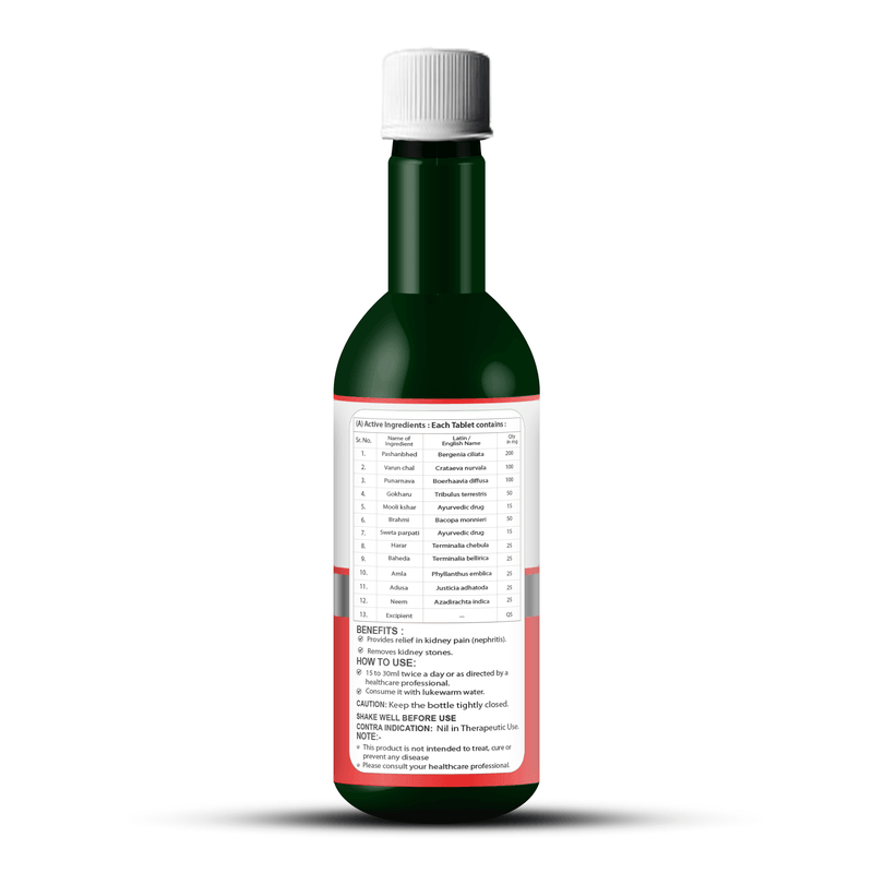 Zenius Stone Crush Juice - Ayurvedic Juice to Dissolve Kidney Stones and Support Urinary Tract Health - 500ml Juices