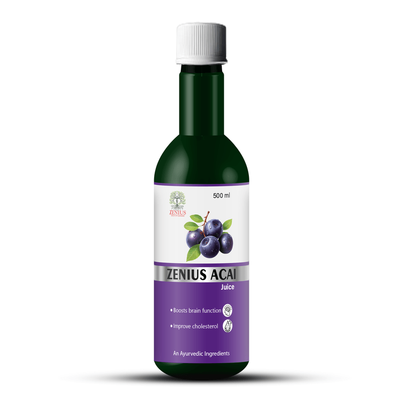 Zenius Acai Juice - Antioxidant Superfood Juice to Promote Skin Radiance, Detoxification, and Energy Levels - 500ml Juices