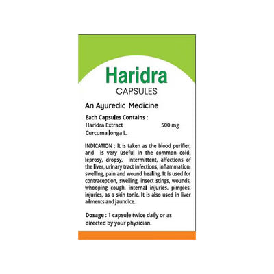 Garveish Haridra Capsule - 30 Capsules
