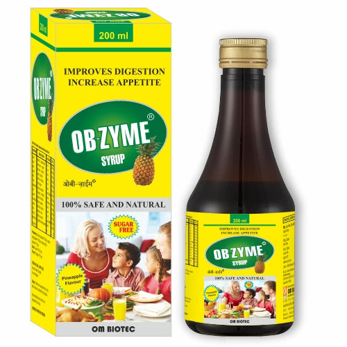 OBZYME SYRUP Digestive Enzyme & Appetide Improver Ayurvedic Syrup