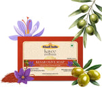Kayee Ayurveda Kesar Olive Herbal Soap | Saffron & Olive Oil Moisturizing Bathing Soap for Men & Women | Gentle Daily Cleansing Body Bar for Clean, Soft, Smooth & Fresh Looking Skin