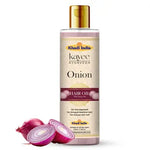 Kayee Ayurveda Onion Hair Growth Oil for Men & Women | Herbal Hair Oil for Scalp Nourishment & Hair Care | Helps Condition Dry Hair, Strengthen Hair Strands, Reduce Breakage & Maintain Healthy-Looking Hair-210ML