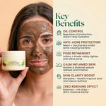 Moha Oil Control Lepa Face Mask - Ayurvedic Anti-Acne Clay Pack for Oily Skin