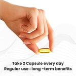 Raskam Omega 3 - 90 Softgels- For Men And Women,Omega3 2-3 Serving , for Brain, Heart, Eyes, and Joints Health