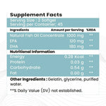 Raskam Omega 3 - 90 Softgels- For Men And Women,Omega3 2-3 Serving , for Brain, Heart, Eyes, and Joints Health