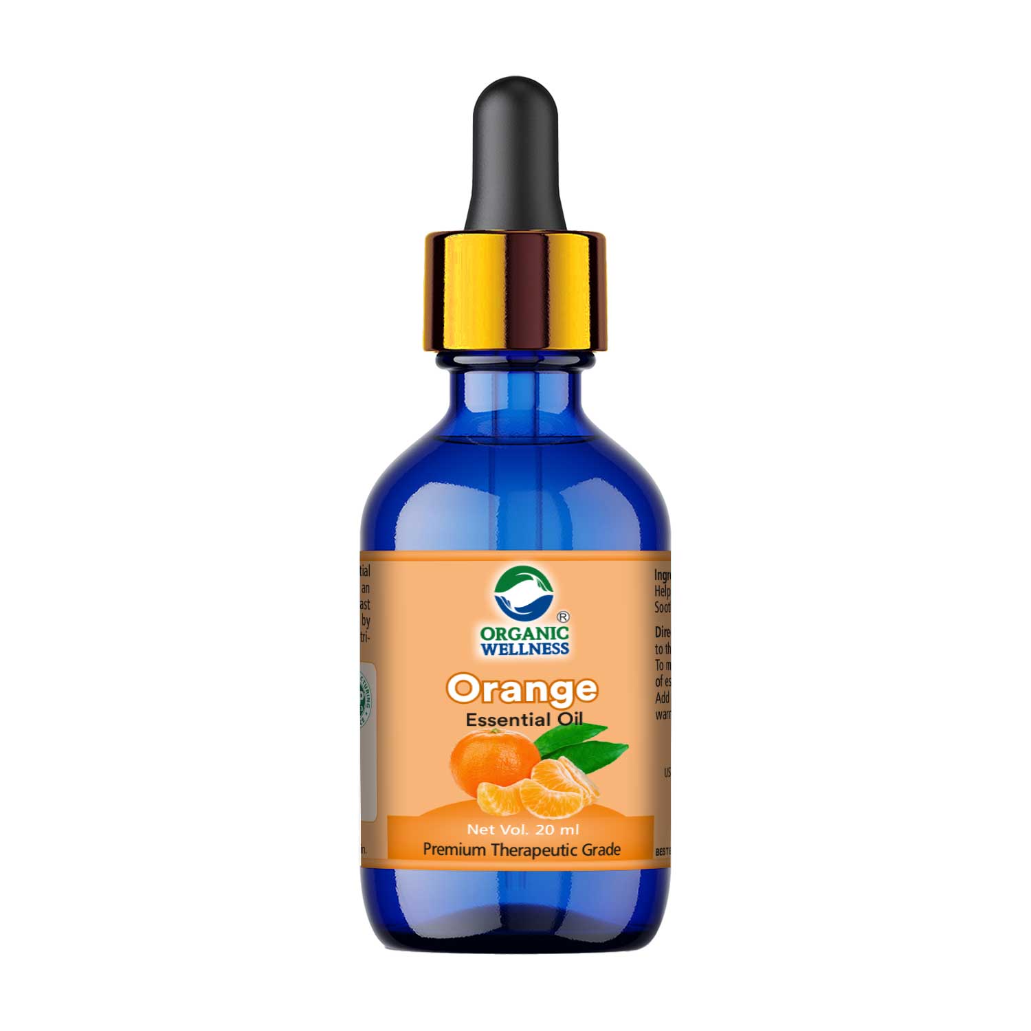 Organic Wellness Orange Essential Oil 20ml Bottle