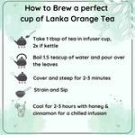 Radhika's Fine Teas Anti-Inflammatory Lanka Orange Tea (50g) | Single-Origin Black Tea with Citrus for Joint Health, Immunity & Balance