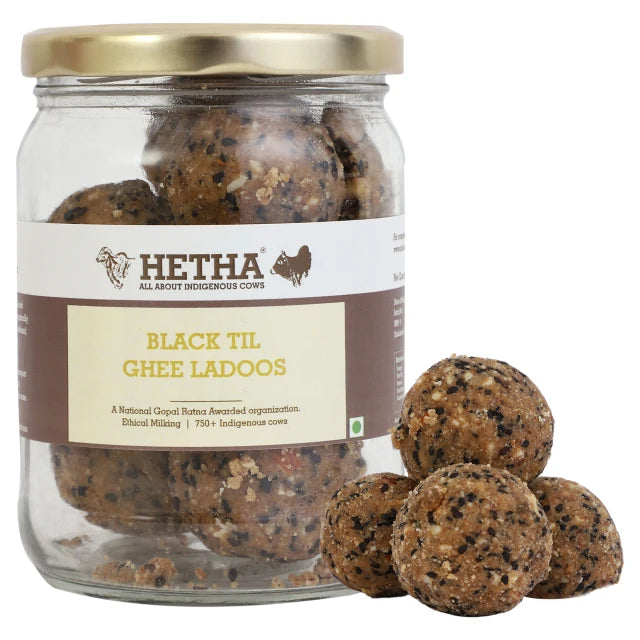 Hetha Black Til Ghee Laddu - 1000g - 36 Pc