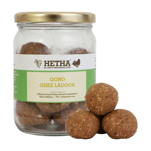 Hetha Gond Ghee Ladoos - 500 gms 18 pc