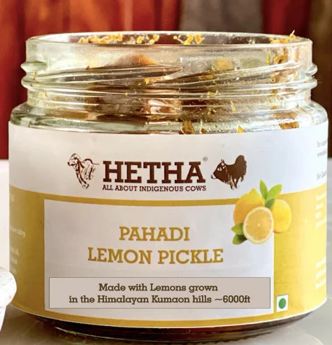 Hetha Pahadi Kagzi Nimbu Achar / Lemon Pickle - 250g