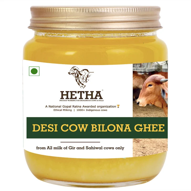 Hetha Desi Cow A2 cultured Bilona Ghee / A2 Ghee - 1000ml