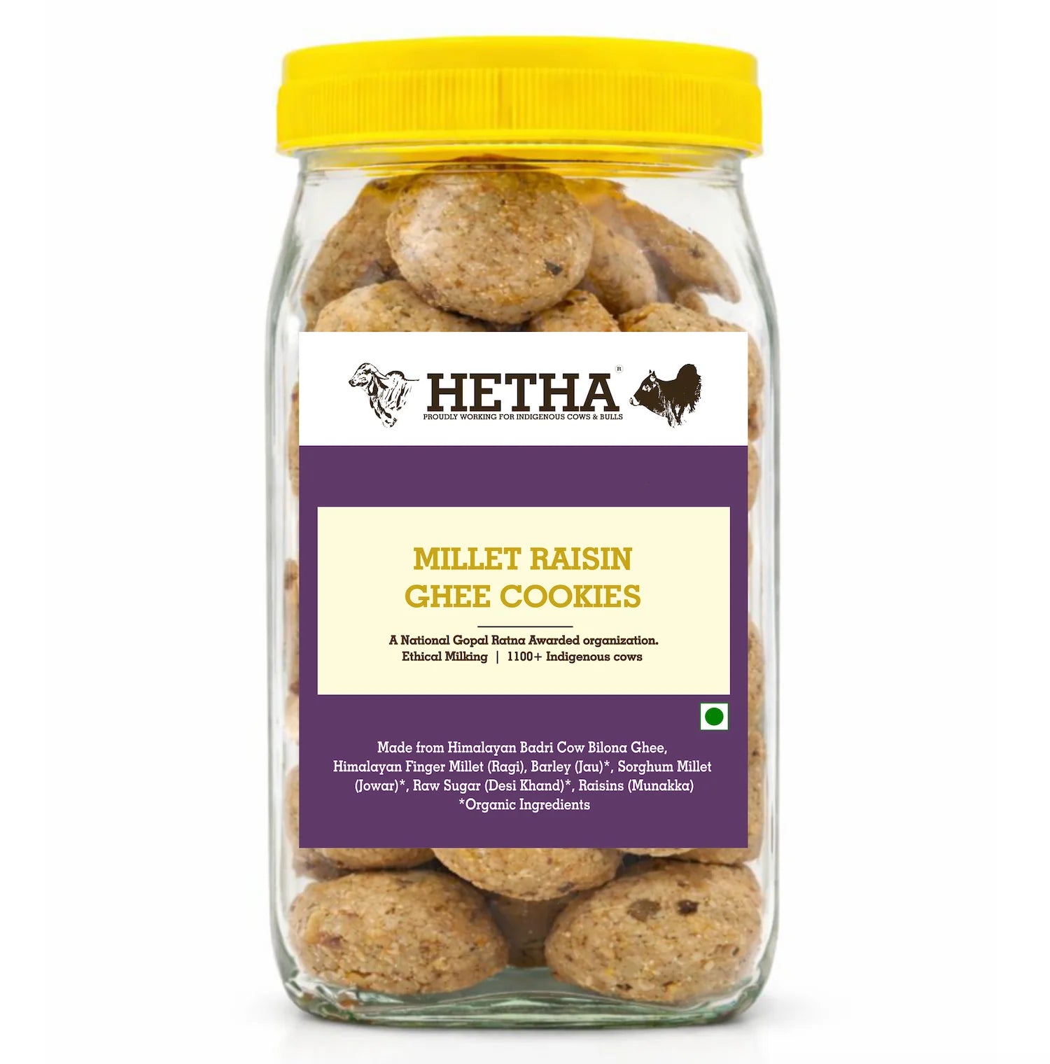 Hetha Millet Raisin (Munakka) Ghee Cookies - 300g