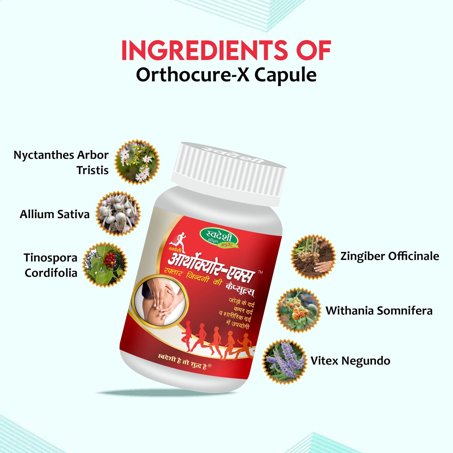 Swadeshi Ortho Cure-X Capsule - 20 Capsules