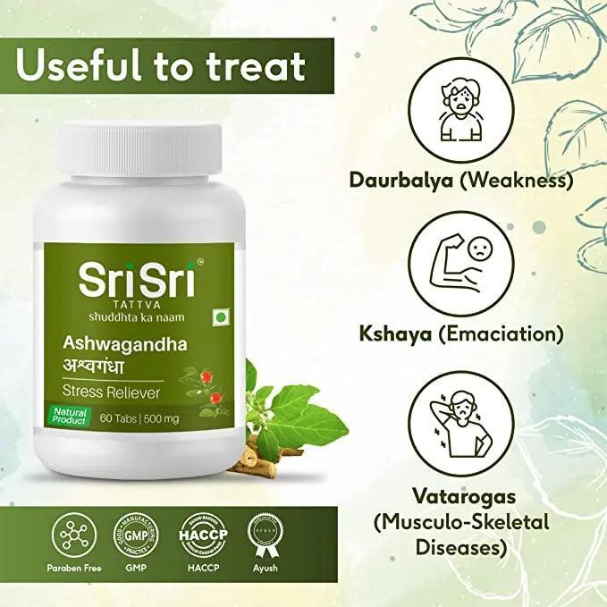Sri Sri Tattva Ashwagandha Tablet 500mg