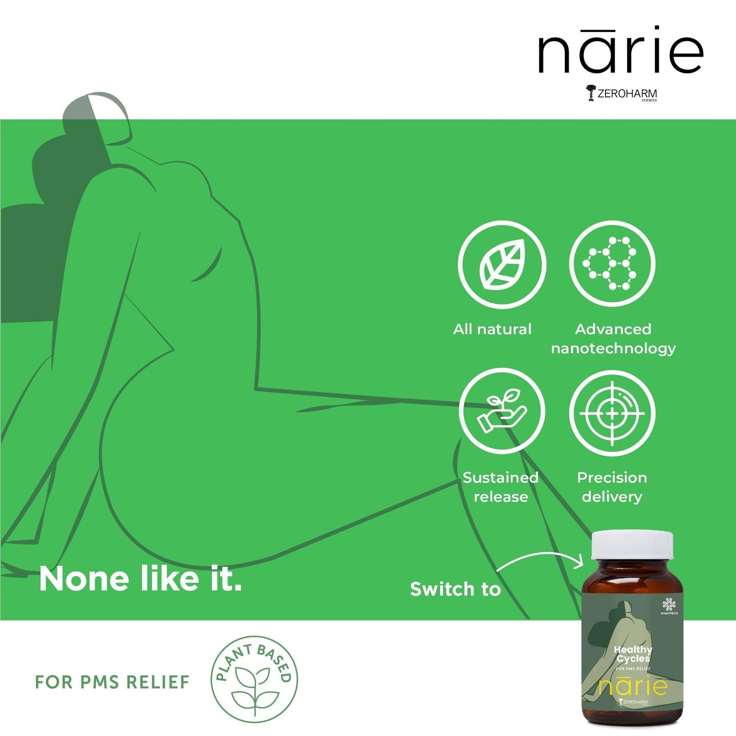 Zeroharm Sciences Narie Healthy Cycles Tablet